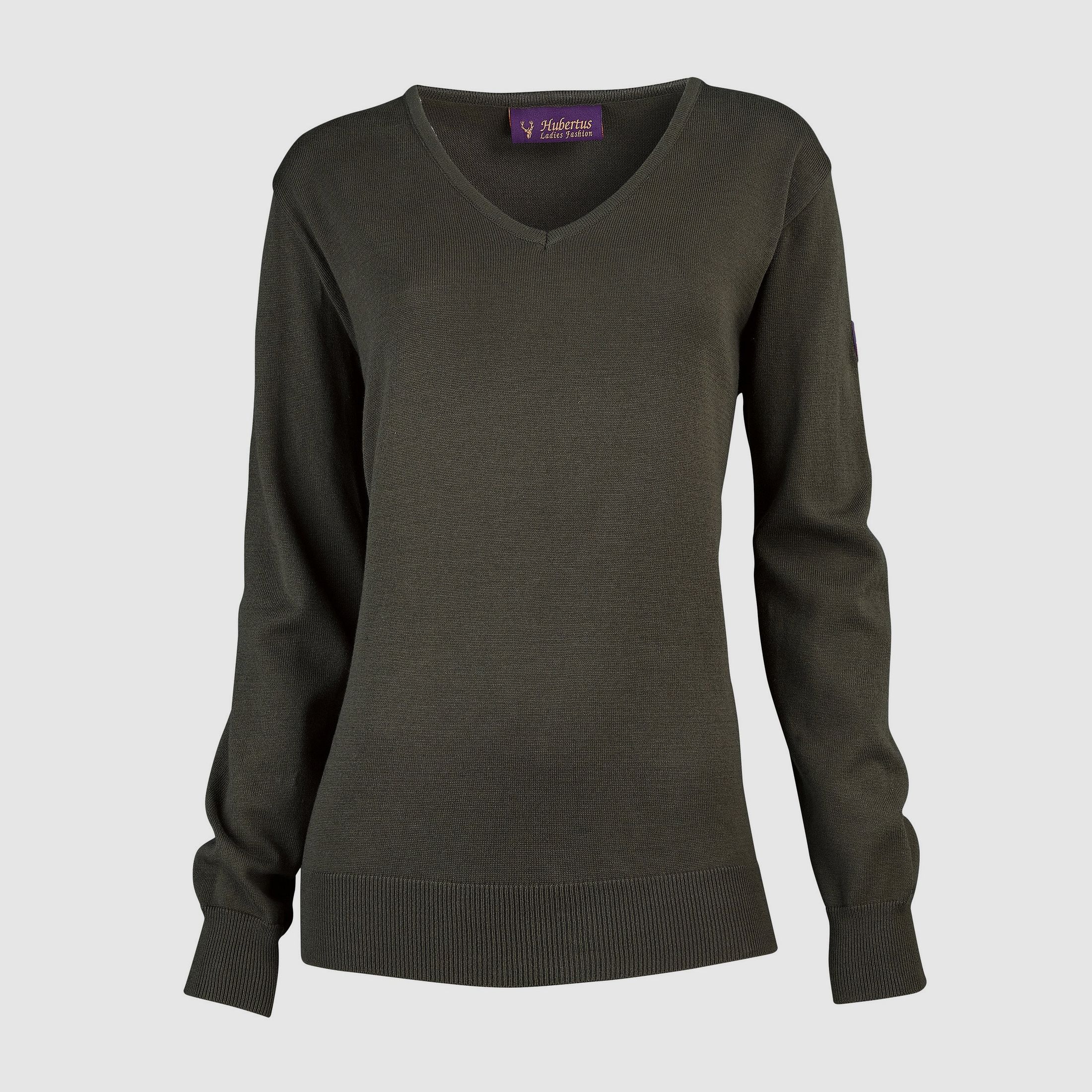 Hubertus Damenpullover V-Ausschnitt