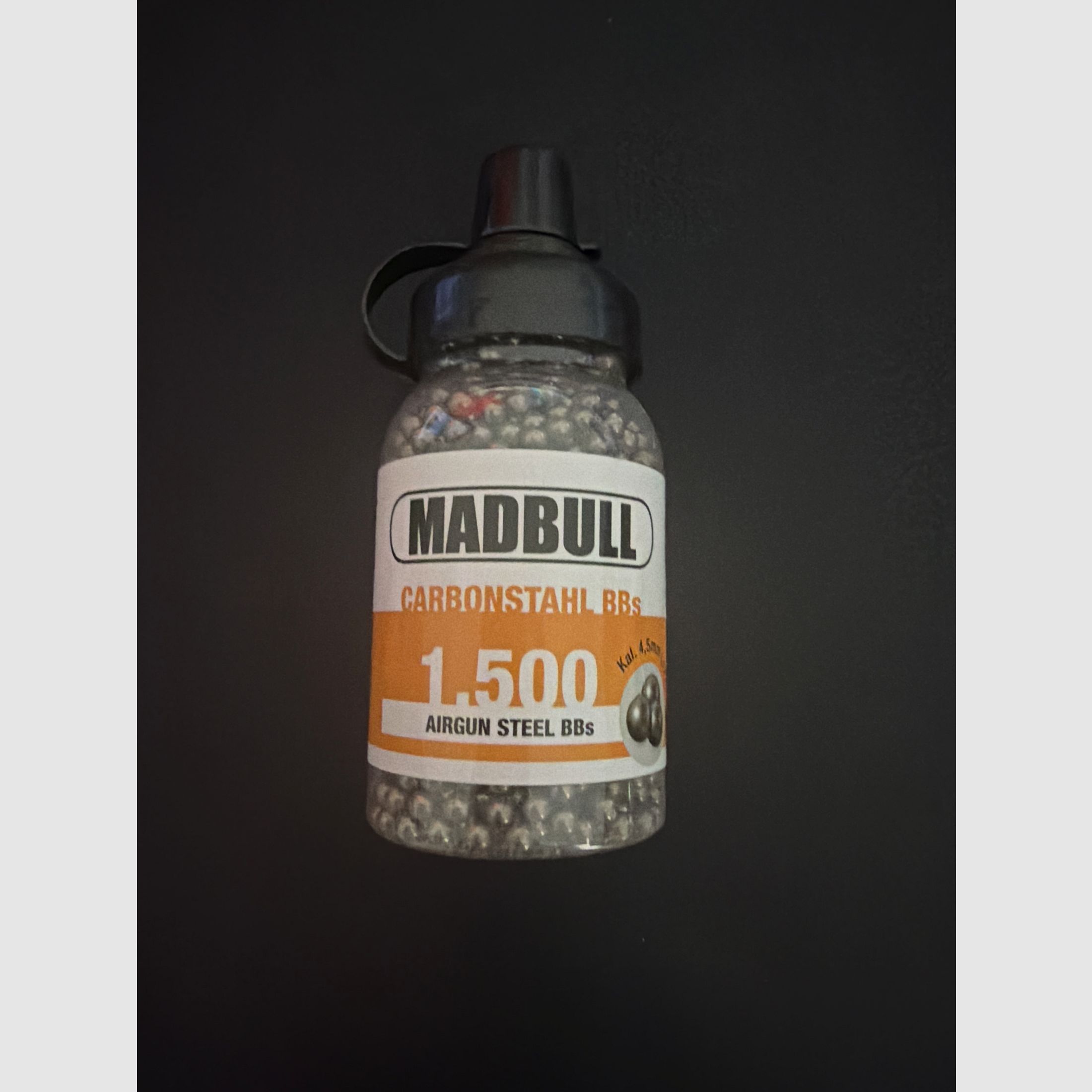 MADBULL Billes en acier au carbone – 4,5 mm (.177) Billes en acier pour pistolet à air 1500pcs
