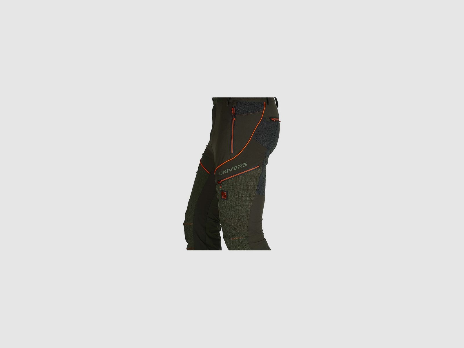 Univers - Jagdhose Racer aus grünem Cordura mit orangen Einsätzen, Bild 6 von 6