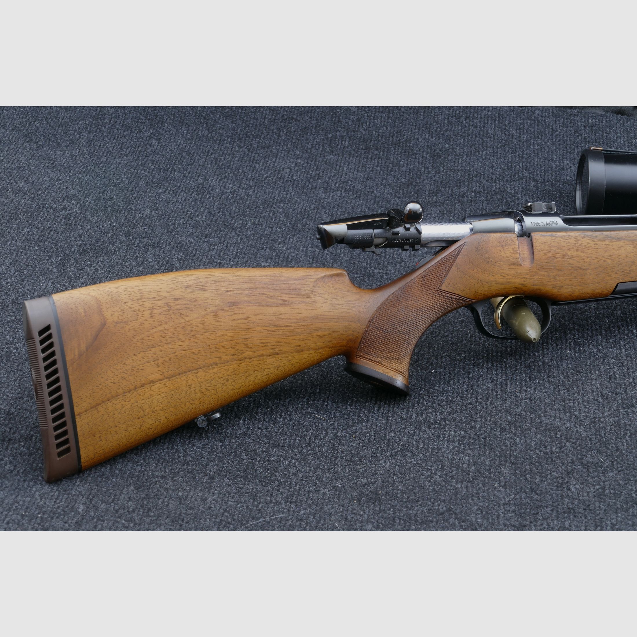 Steyr Mannlicher Luxus M en calibre .30-06 Springfield de primera mano en estado original excepcionalmente bueno, casi como nuevo WHB295