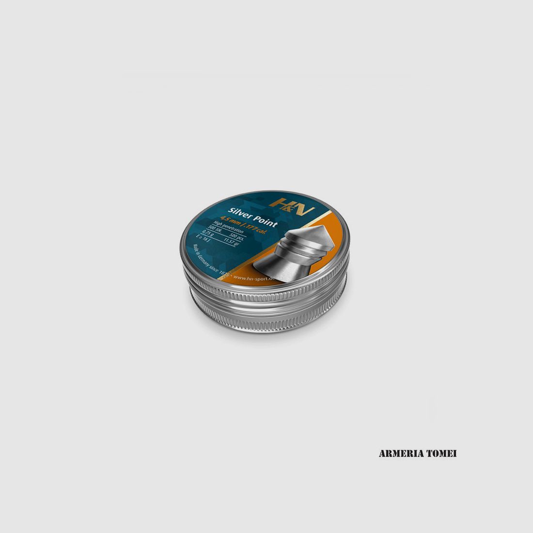 BULLES AIR COMPRIMÉ – H&N SILVER POINT 4,5mm/.177 0,75g – 11,57gr (400 PCS), image 1 sur 2