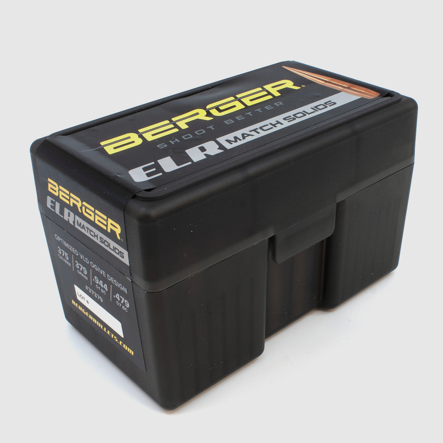 Berger Geschoss .375 ELR Match Solid Bullets 379GR 50 Stück