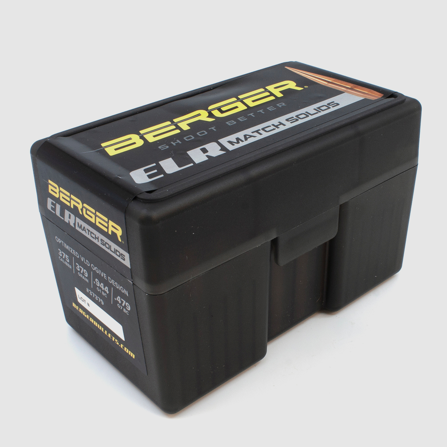 Berger Bullet .375 ELR Match Solid Bullets 379GR 50 Pieces