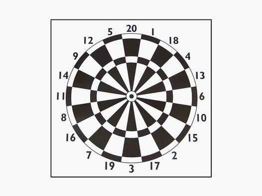 Man Kung Zielscheibenauflage Darts 60 cm / Papier