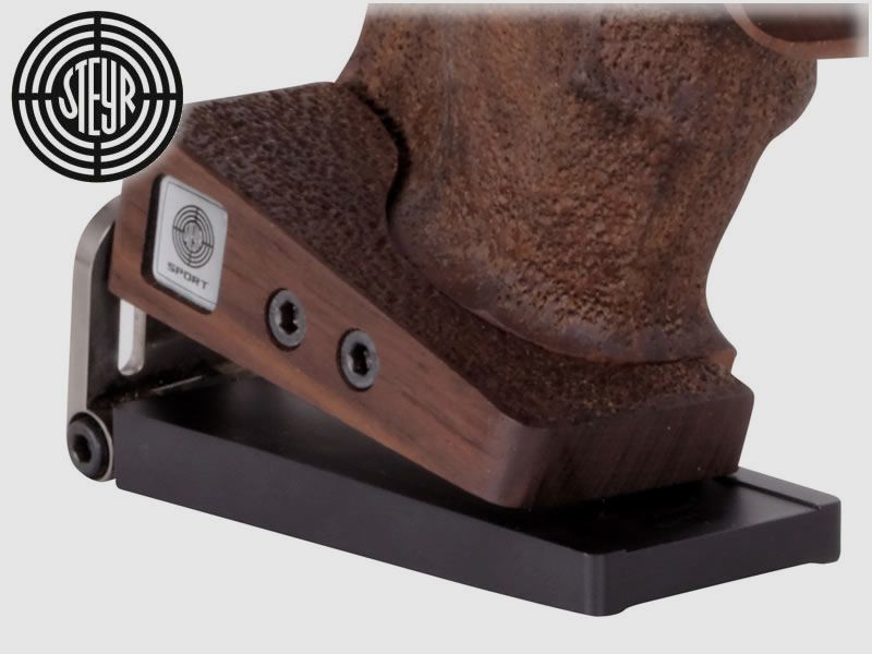 STEYR Auflageplatte fĂĽr Steyr Luftpistolen und andere Luftpistolen mit Holzgriff