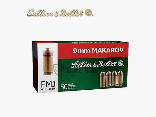 50 patronen S&B kal. 9mm Makarov 95gr FMJ