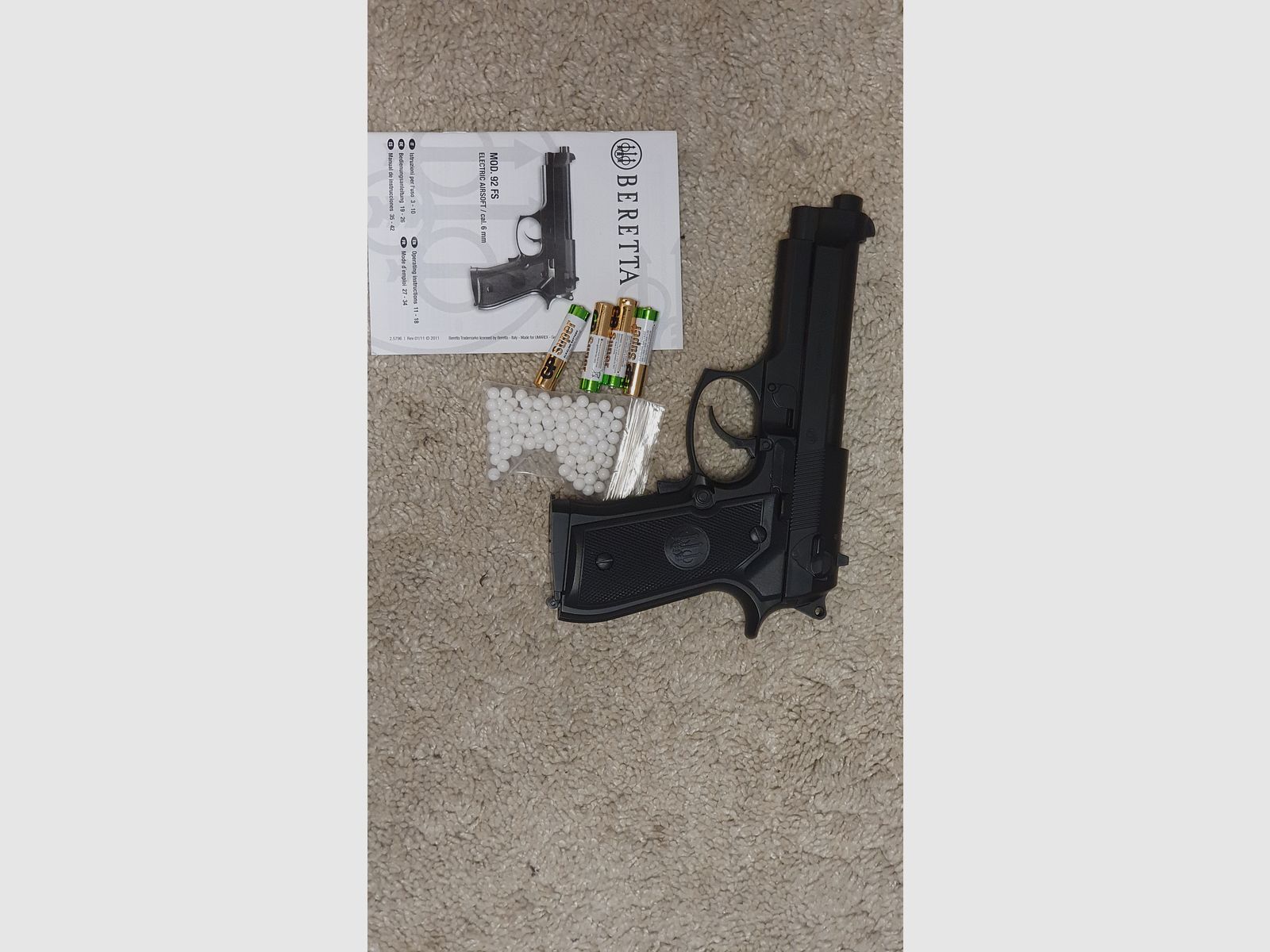 Beretta M92 FS Electric Airsoft Pistol 6 mm BB (P14)