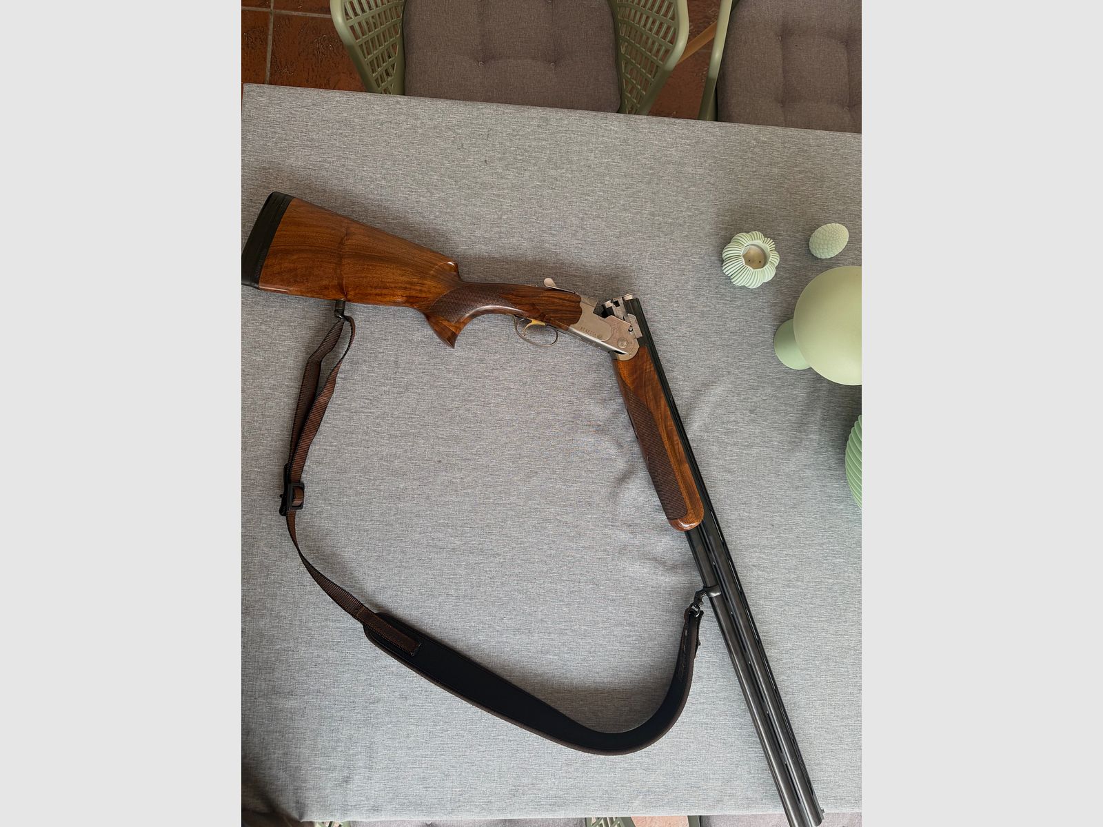 Beretta 686 White Onyx, Bockdoppelflinte mit 76-cm-Läufen.