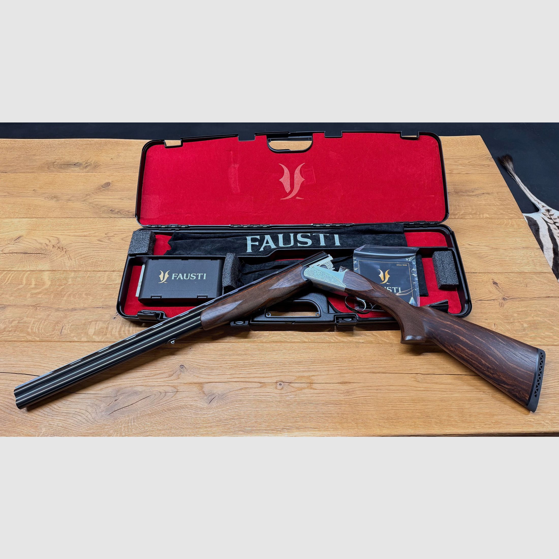 Fausti Bockdoppelflinte Caledon / Coin Finish / Cal. 12/76 / 71cm lunghezza della canna