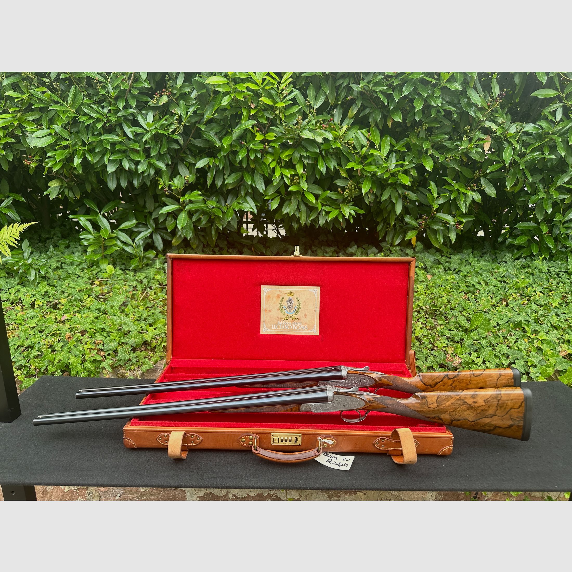 Luciano Bosis Queen - Fine side-lock shotgun pair in caliber 20