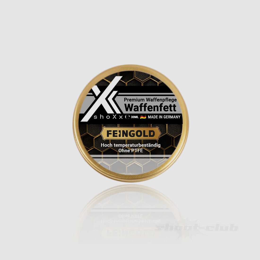 shoXx Premium Waffenfett 30ml Feingold Schraubdose