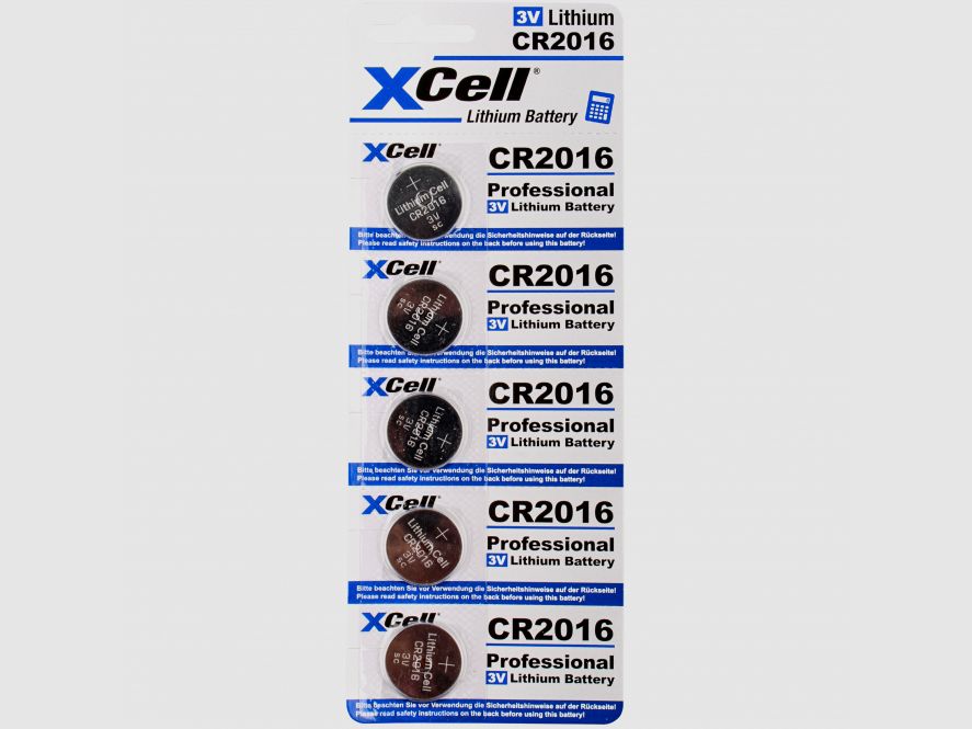 XCell       XCell   Lithium Knopfzeilen Batterien 3 V (CR2016)