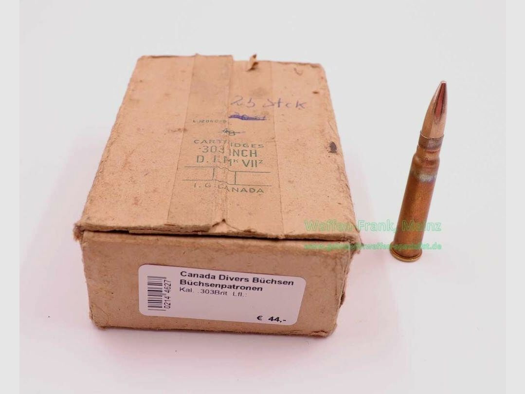 Canada Divers naboje do karabinu .303Brit
