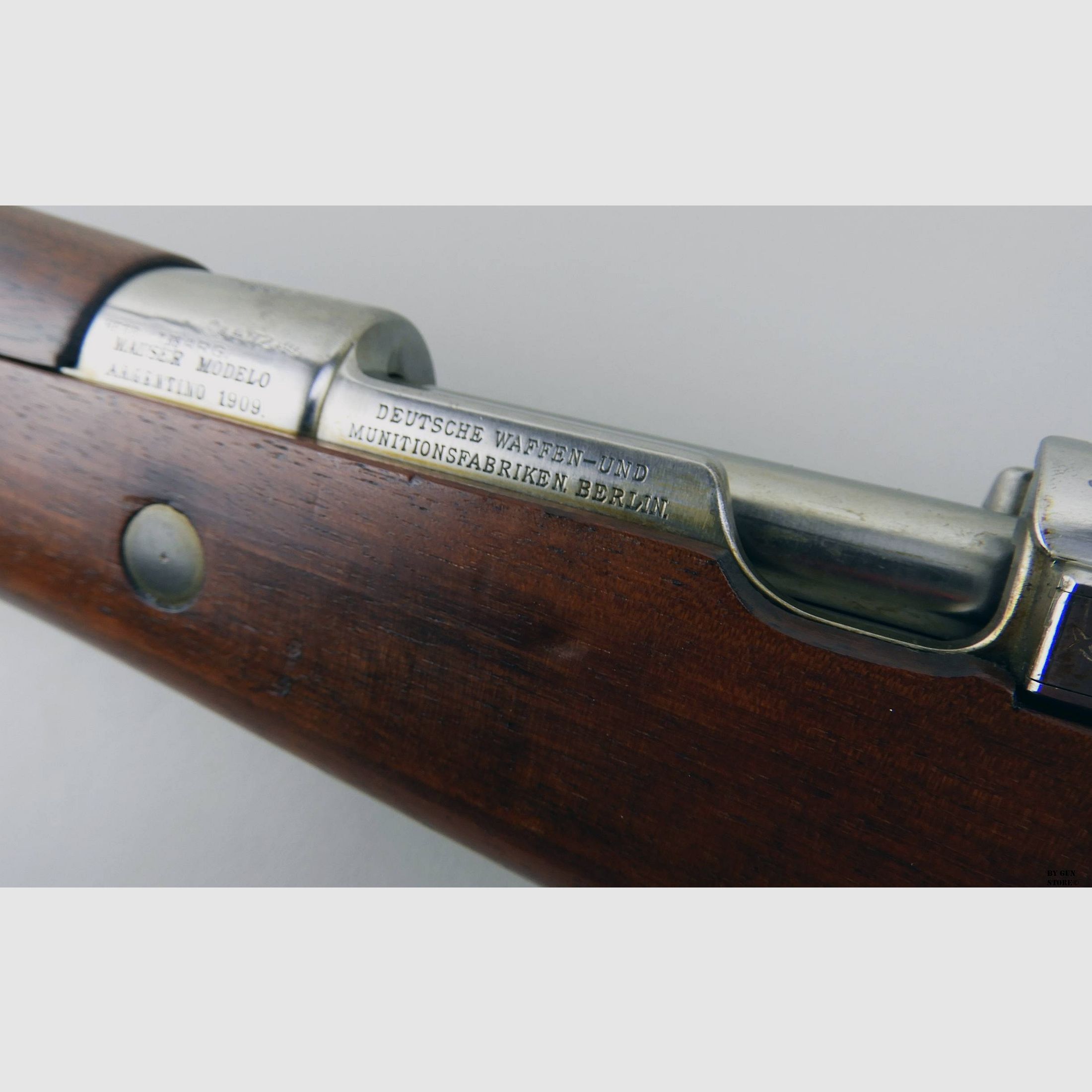Karabin DWM mod. Mauser Argentino 1909 kal. 7,65×53 numer seryjny E1058, zdjęcie 4 z 15