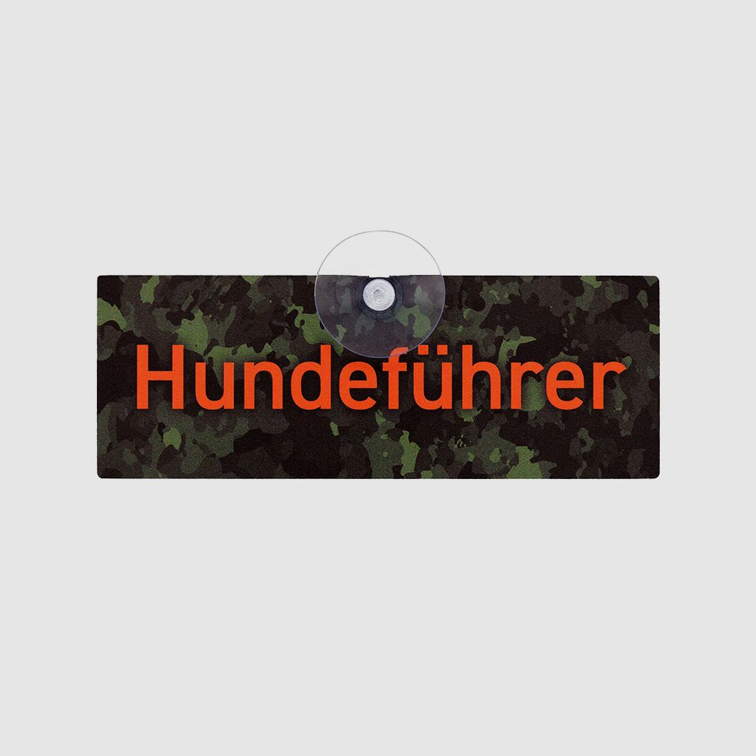 Hundeschild mit Saugnapf "Hundeführer"