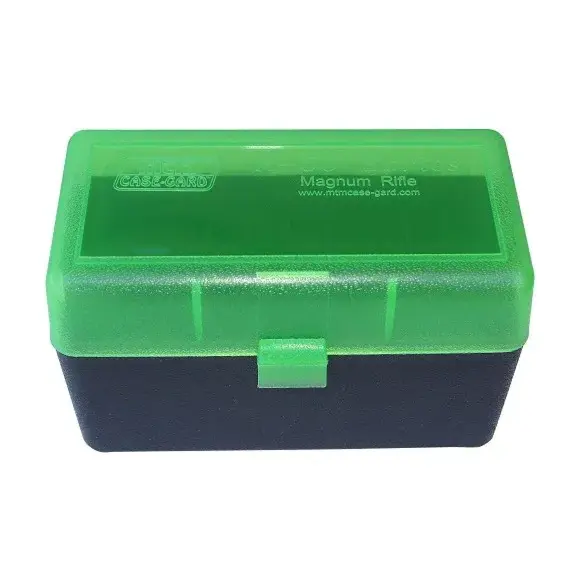 Aufbewahrungsbox für 50 Jagdpatronen Kaliber 300Win Mag, 7mm Rem Mag + Munition, Bild 9 von 12