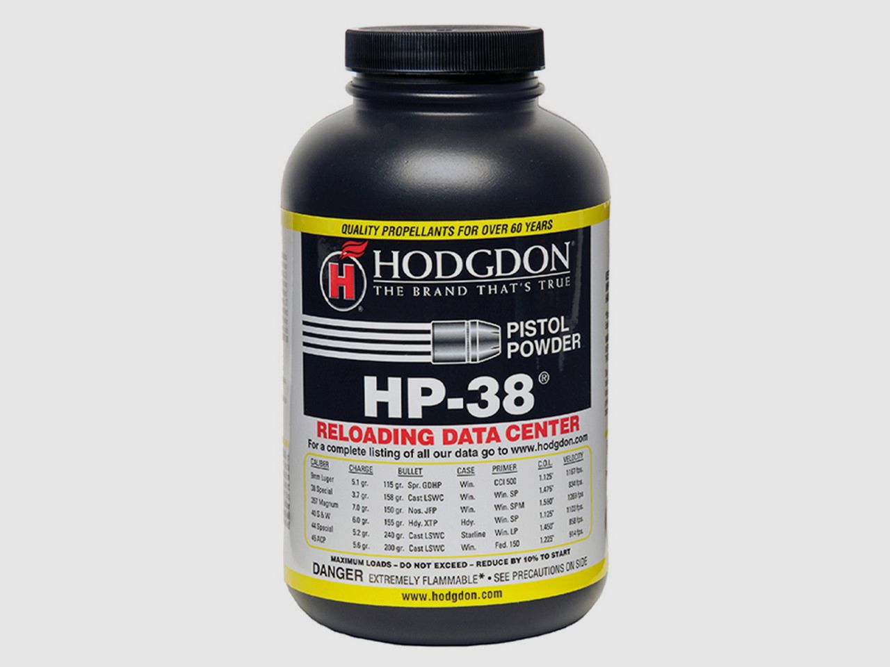 HODGDON PISTOOLPOEDER HP 38 - 0,454 G, afbeelding 1 van 2