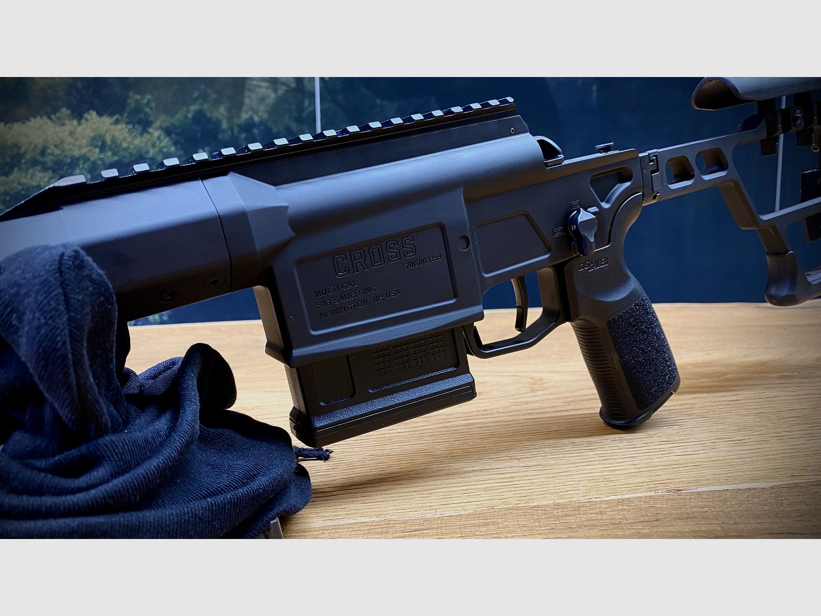 Sig Sauer Cross Rifle / .308 Win. / LL 16" / 5 Schuss Mag. / M-Lok Vorderschaft / Klappschaft 