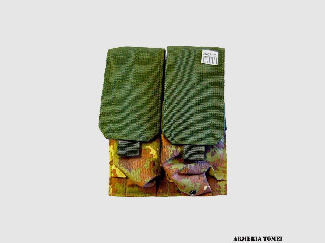Bolsa con 2 Porta-Cargadores Dobles Vegetato Italiano