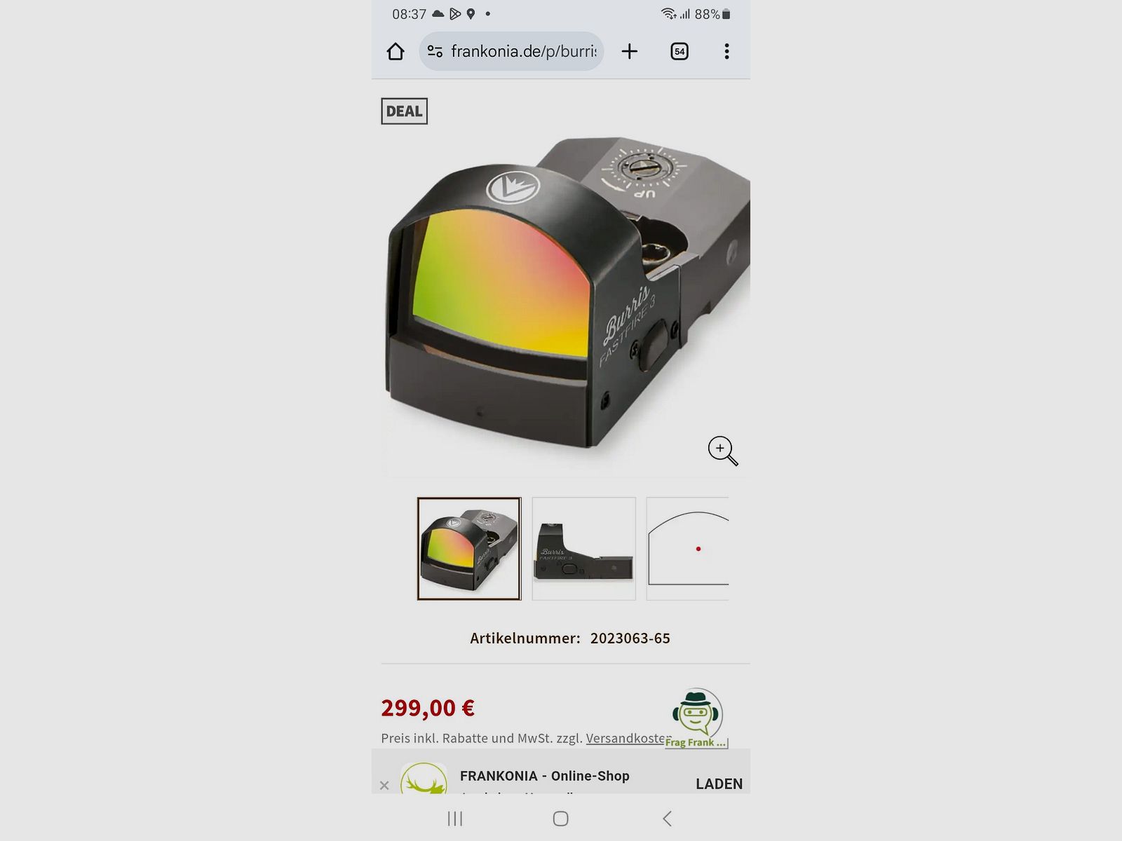 Red dot sight Burris Fastfire 3 3MOA NEW