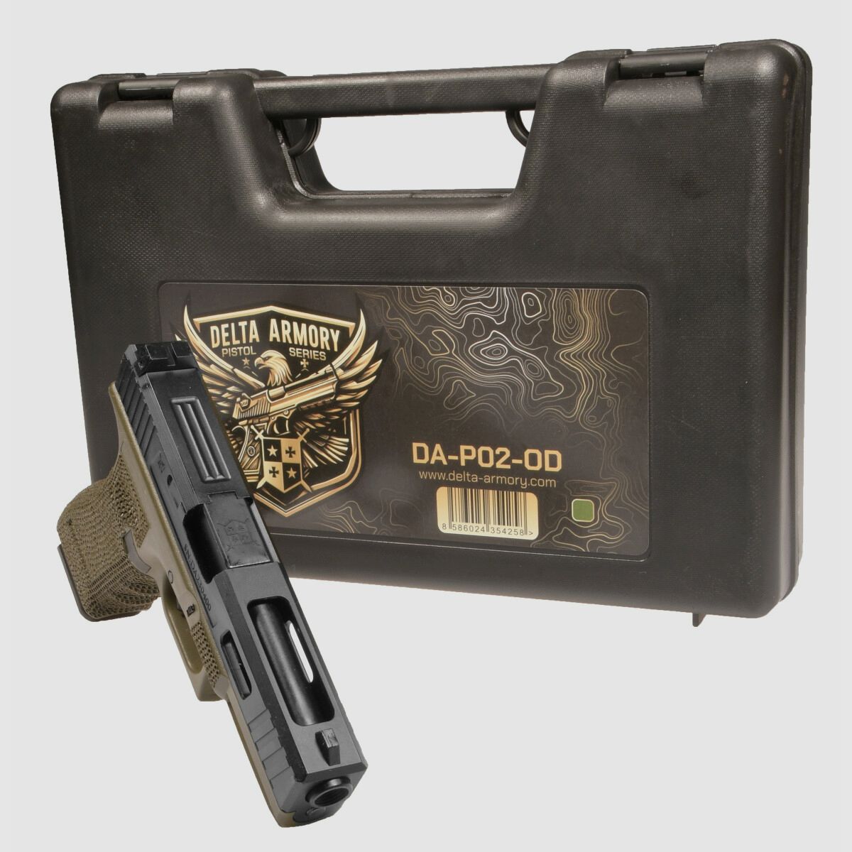 P02 GBB Airsoft Pistole in Oliv | Delta Armory
