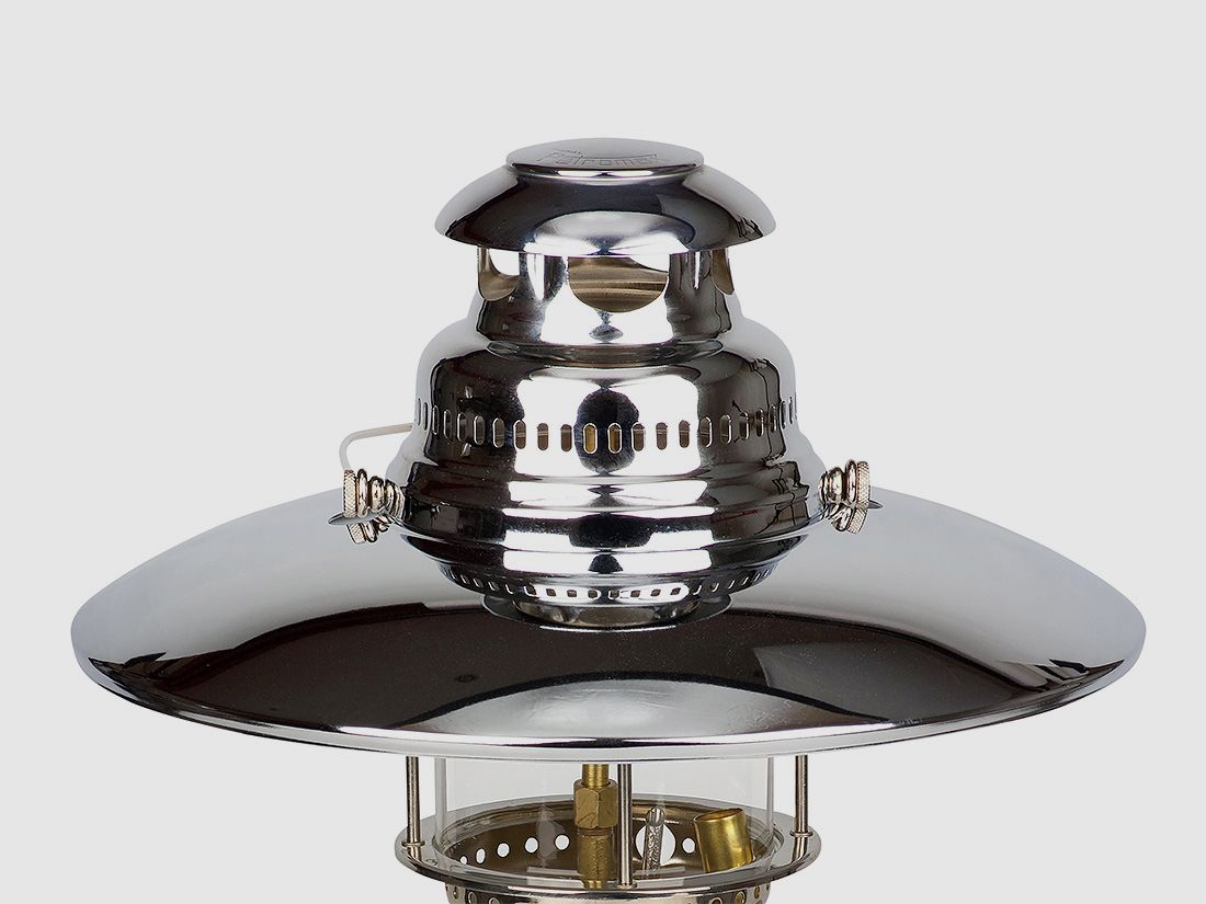 Petromax reflector parasol staal HK500 chroom zaklampen