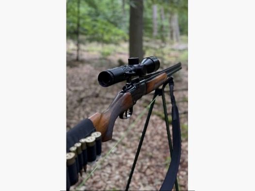 Bockbüchsflinte 7x57R 12/70 con cañón intercambiable BDF 12/70 arma completa