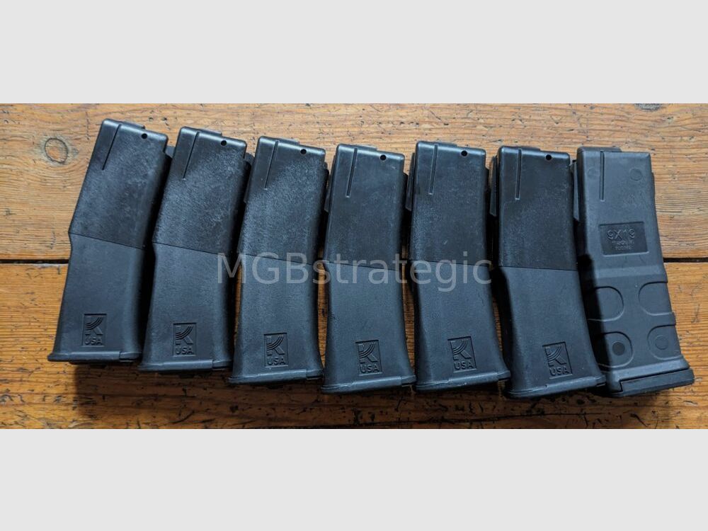 Kalashnikov USA - KP-9 mit Klappschaft - halbautom. Pistole 9mmLuger inkl. 7x 10 Schuss Magazin - System AK47 AK74 AK-74 AK-47 KP9 - Umbau auf Langwaffe auch Sport gegen Aufpreis möglich!