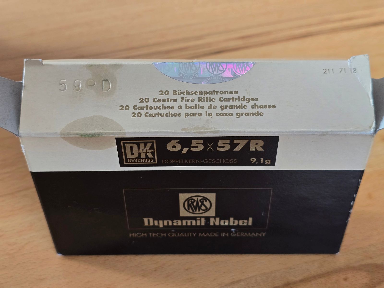 RWS Evo Green 6,5×57R, RWS DK 6,5×57R