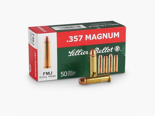 Sellier & Bellot .357 Magnum FMJ 158grn (50 stuks)
