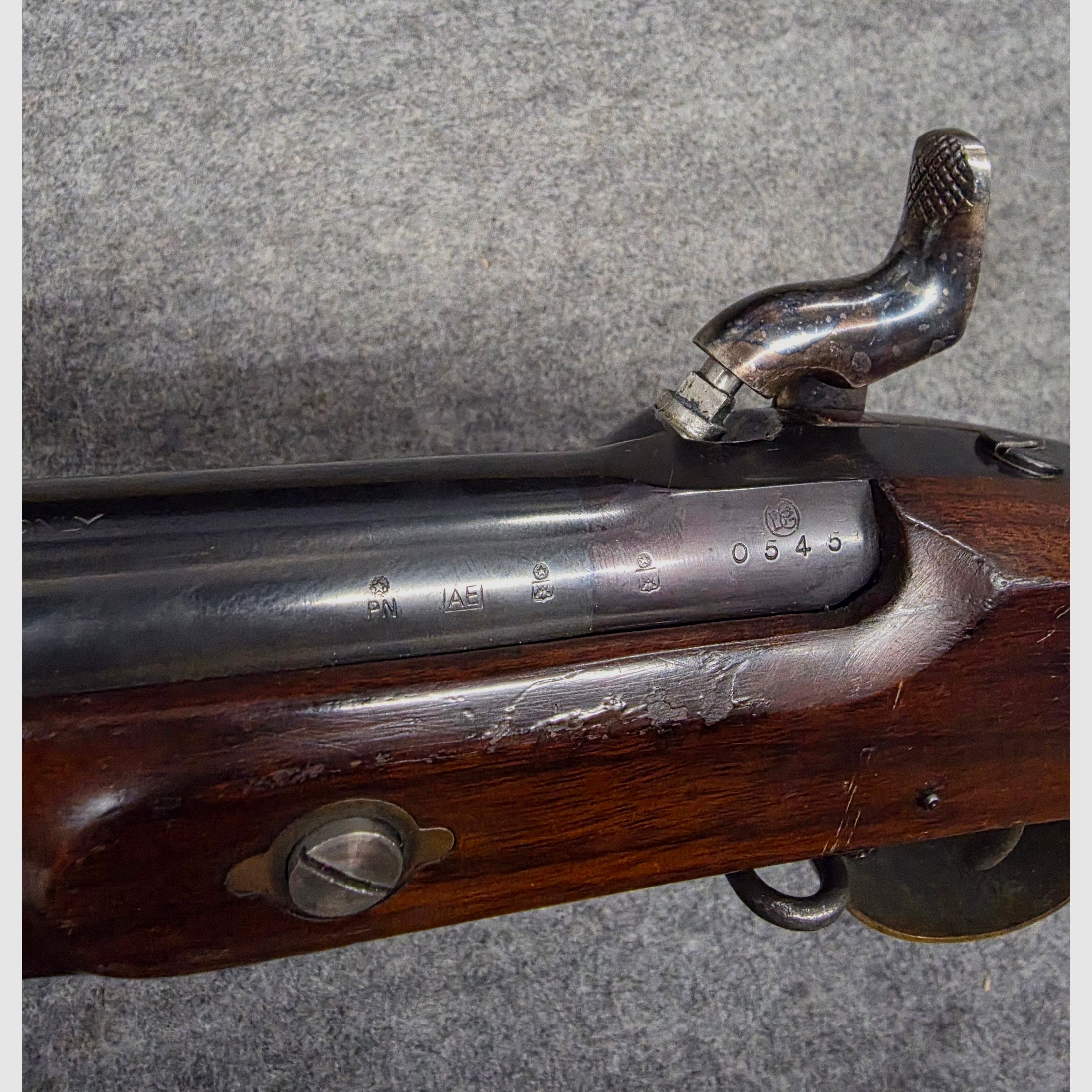 Fucile a percussione London Armoury cal. .58 Replica del fucile a retrocarica Enfield del 1853 dalla Guerra Civile Americana Euro Arms of America Fucile a percussione