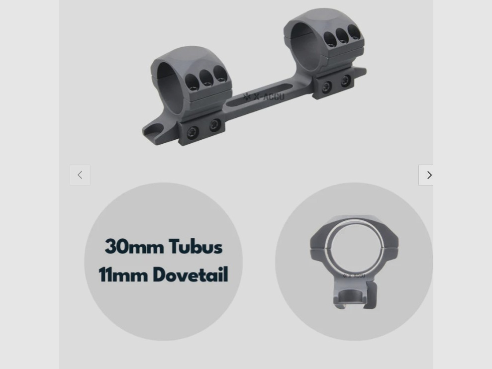 Vector Optics XASR-3100 X-Accu Blockmontage für 30mm Tubus, 11mm Dovetail, h= 28mm