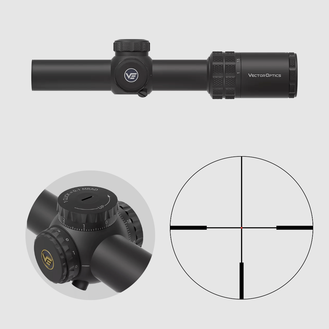 Vector Optics SCOC-50 Grizzly 1-6x24i HD Fiber