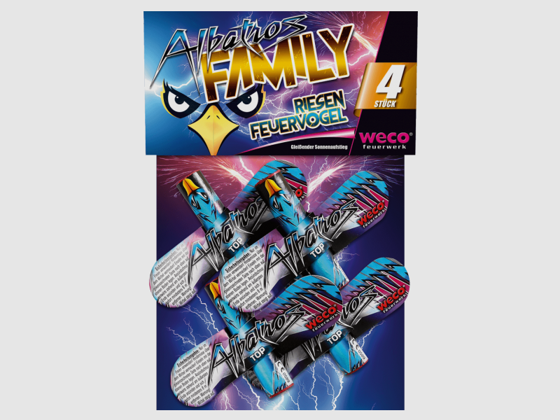 WECO Albatros Family 4er-Packung Jugendfeuerwerk