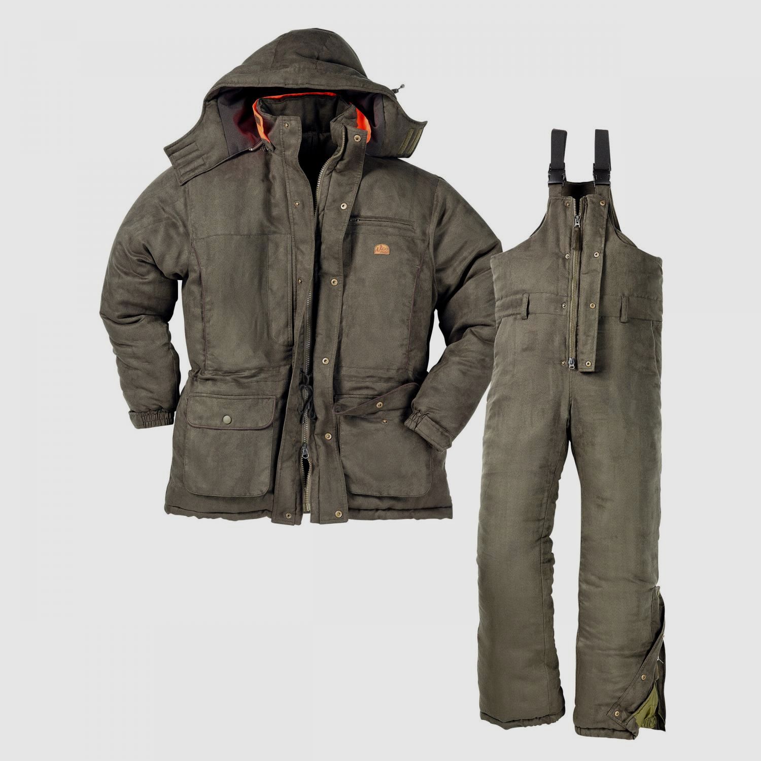 Set: Jacke + Latzhose Arctic Herren (Braun)