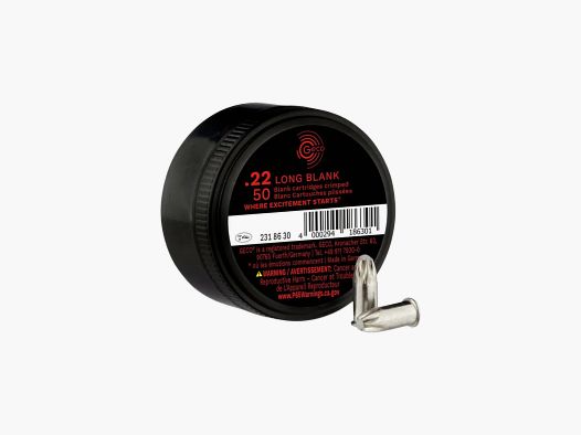 GECO .22 long Blank 50 Schuss Knallpatronen
