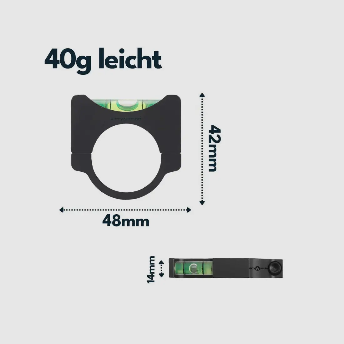 Vector Optics SCACD-01 – Livella per tubo da 25,4/30 mm, immagine 2 di 3