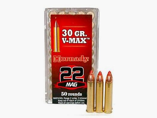 Hornady 22 WMR V-Max 30 gr Munitie