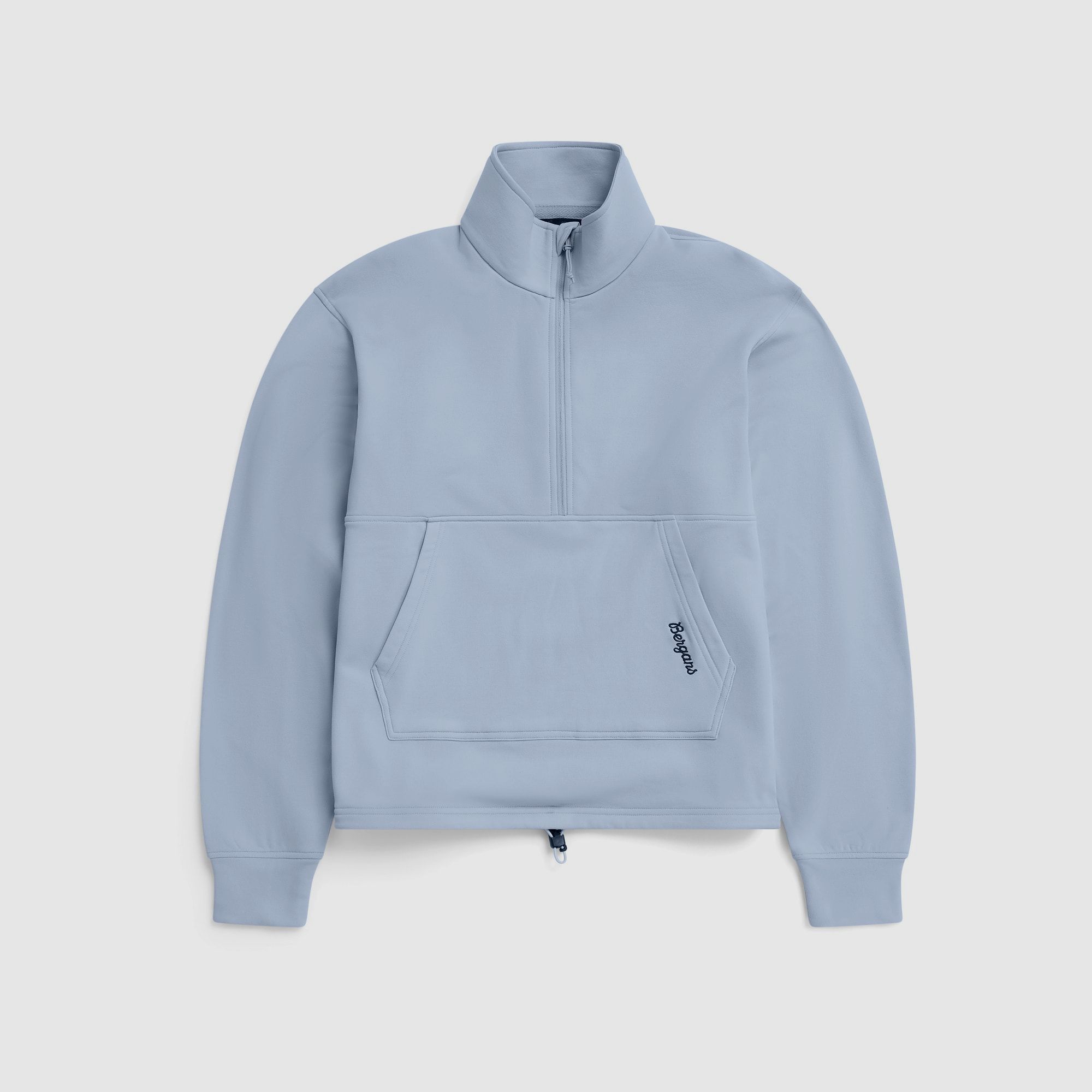 Bergans Midtli Midlayer Cropped Half-Zip Pullover Dames Cool Blue XL