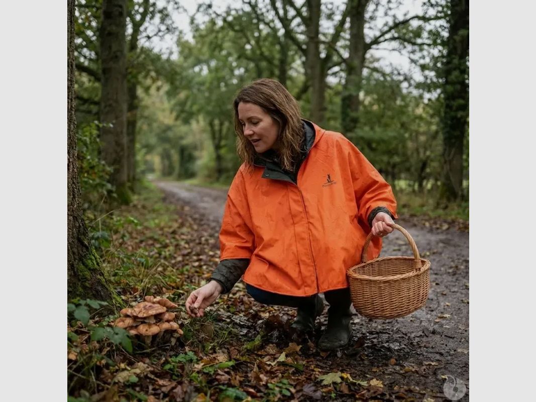 Umkehrbare Capeline aus PU-beschichtetem Polyester khaki orange Einheitsgröße, Bild 1 von 8