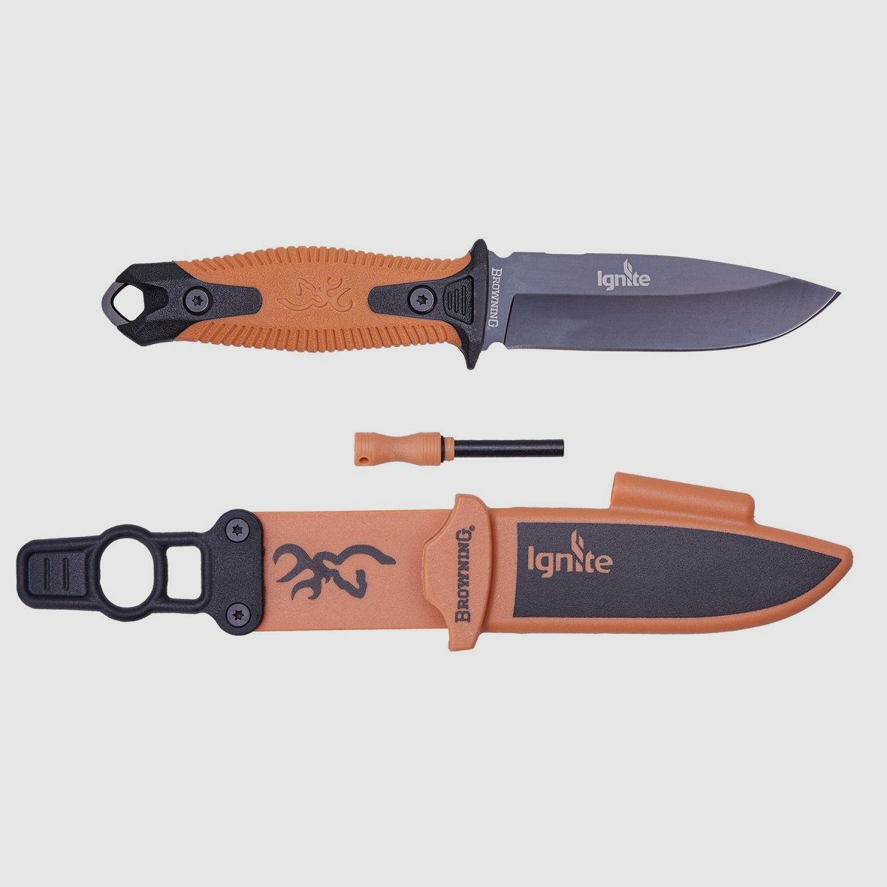 Coltello da caccia Browning Ignite con pietra focaia