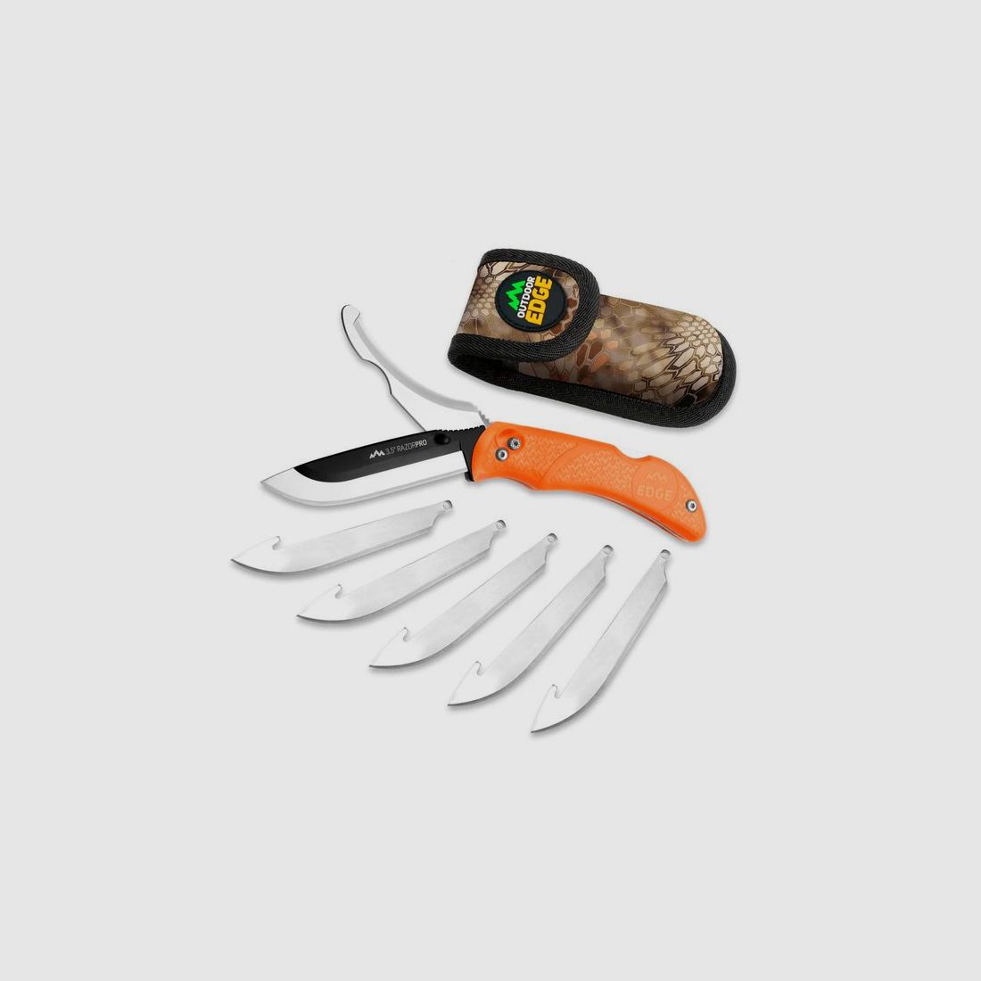 Outdoor Edge Razor-Pro G Orange Kniv med 6 stk Blade