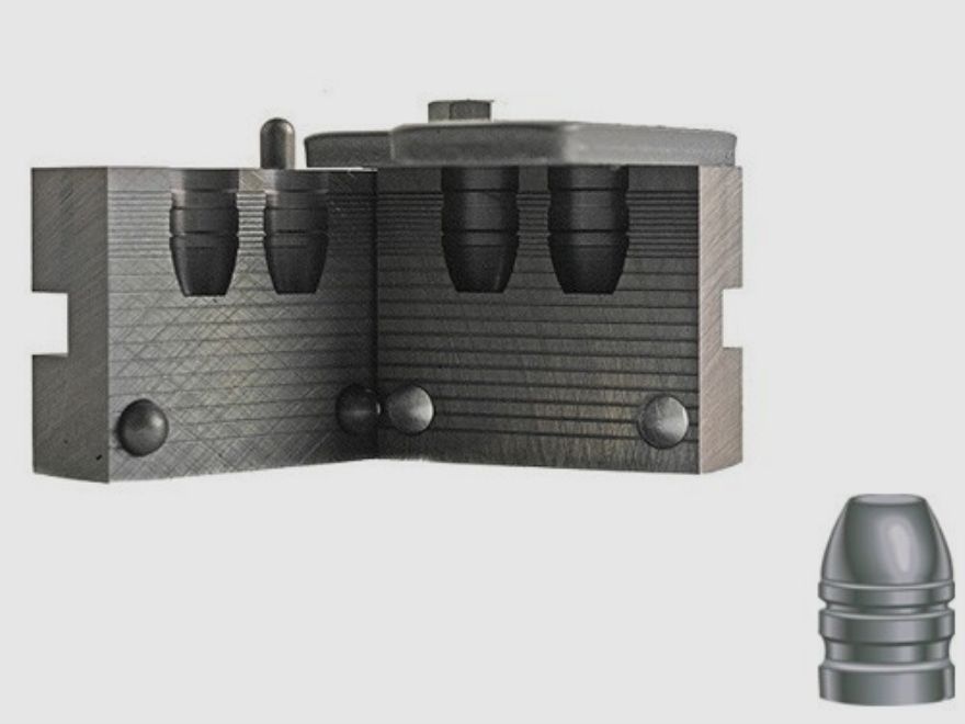 RCBS Doppelgiesskokille .428 / 10,78 mm 200 gr / 12,9 g 44-200-FN Flachkopfgeschoss .428