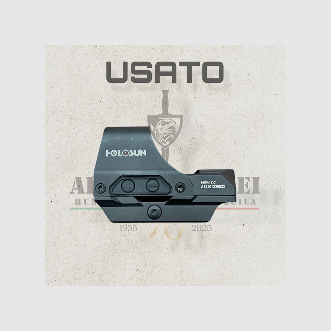 USED – RED DOT – HOLOSUN – HS510C 2MOA, image 1 of 7
