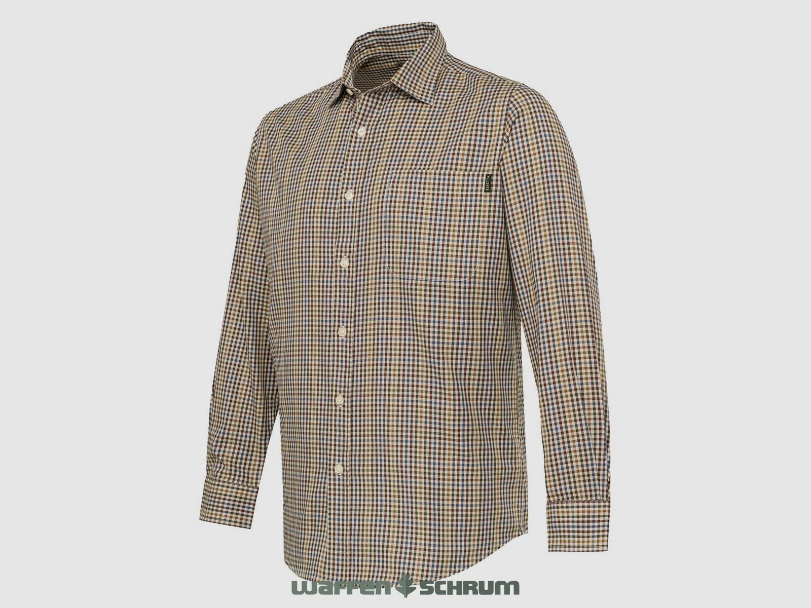 Beretta Shirt Bryggen Apricot & Bordeaux Check