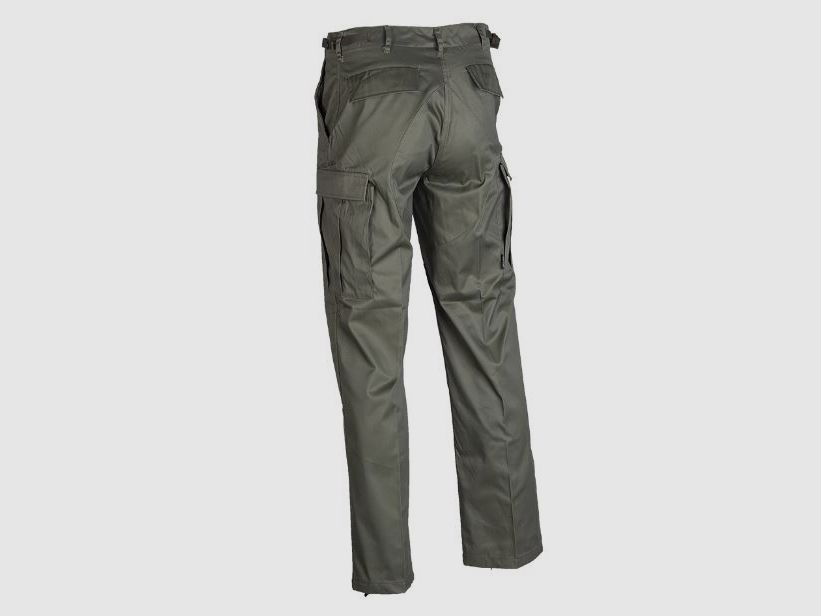 PANTALONI DA CAMPO TIPO BDU - OLIVA PER CACCIA E OUTDOOR, immagine 2 di 2