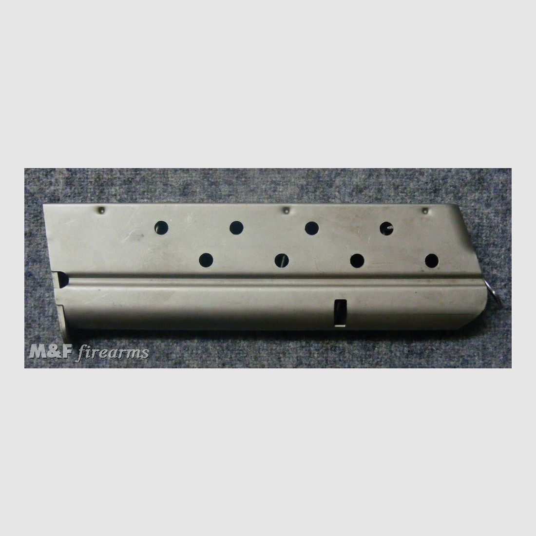 US Magazin für Colt 1911, nickel. Kaliber 9 x 19 Parabellum
