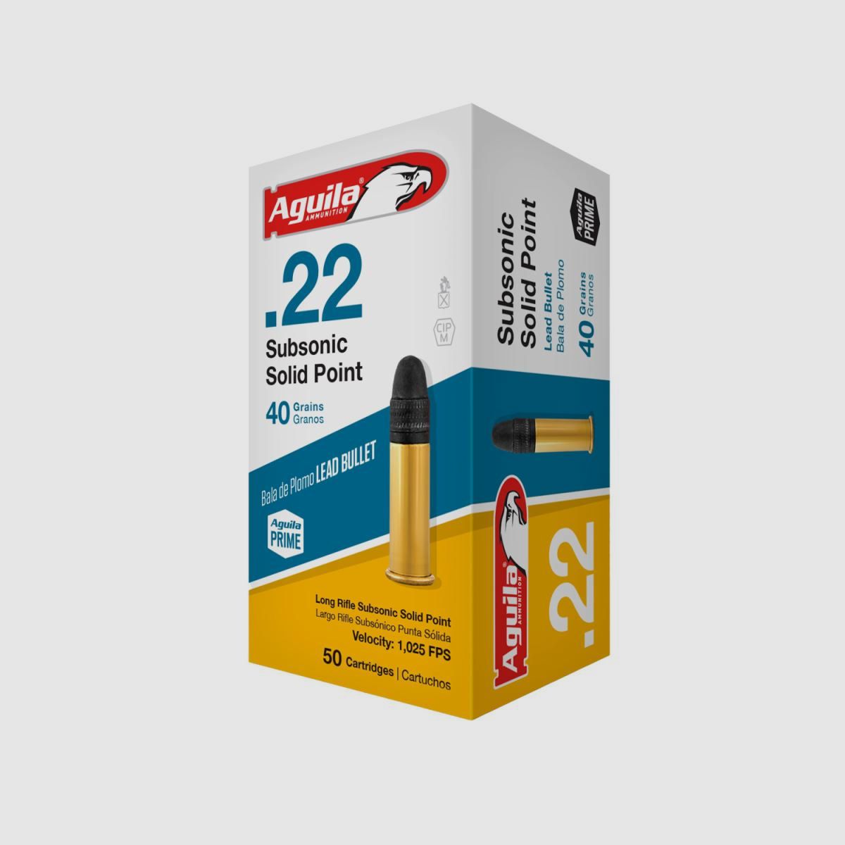 Aguila Subsonic .22 LR 40GR LRN 50 cartucce