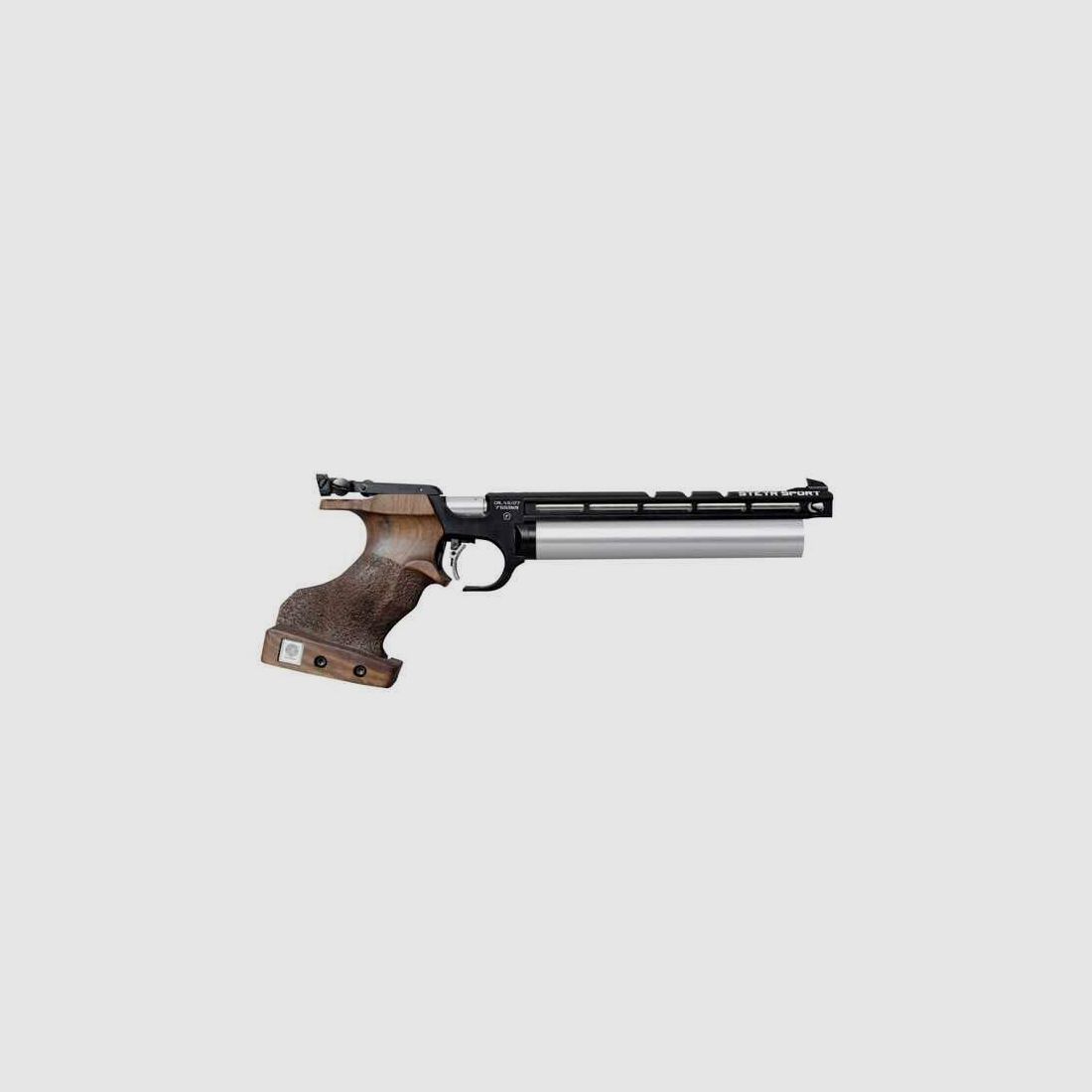 Luftpistole Steyr EVO 10 schwarz/silber rechts Gr.SL Kaliber 4,5mm