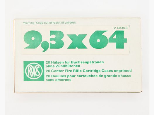 Hülsen RWS 9,3x64 20 stuks